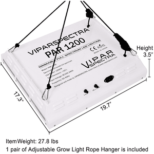 Viparspectra PAR1200 Dimmable LED Grow Light