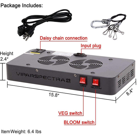 Image of Viparspectra V450 LED Grow Light - Right Bud