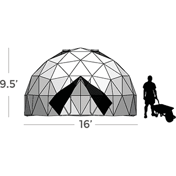 Image of Harvest Right 16 foot Geodesic Greenhouse 202 Square Feet - Right Bud